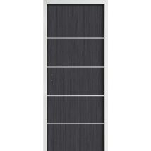 Bloc-porte Palière Banian 3 Points Revêtu Larg.83 Cm Poussant Gauche Ei30 - 42db Huiss.66 Mm