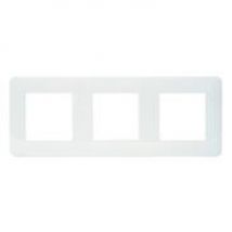 Plaque 3 Postes Blanche Casual - Debflex - Bricoman