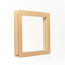 Hublot Carré En Mdf Pour Porte 30 X 30 Cm