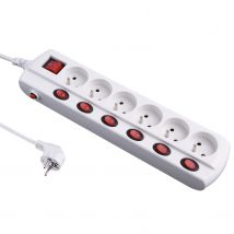 Multiprise 6 Prises 1.5m Interrupteur