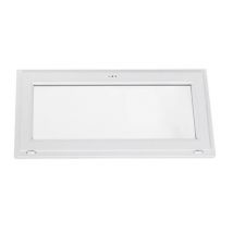 Abattant Pvc H.45 X L.80 Cm Vitrage Granité Blanc