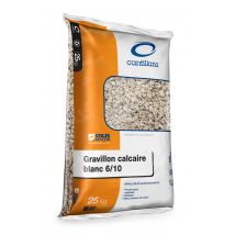 Sac Gravillon Décoratif Calcaire Blanc, 25 Kg