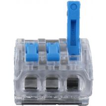 Borne De Connexion À Leviers 0,2 - 4 Mm² 3 Entrées Lot De 15 - Blm