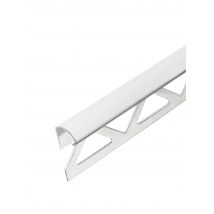 Profilé De Finition Carrelage 1/4 De Rond Ouvert Ep.12,5 Mm Inox Brillant Gris L.2,50 M