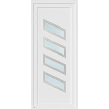 Porte D'Entrée Pvc Blanc Poussant Droit H.215 X L.90 Cm Saturne