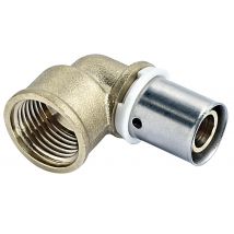 Raccord Coude Femelle F.15x21(1/2'') Per À Sertir Diam.16 Mm - Comap