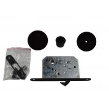 Poignée De Porte Coulissante Ronde Noir