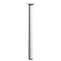 Pied De Meuble Rond En Acier H.40 Cm Diam.3 Cm Blanc - Hettich - Bricoman