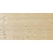 Lambris Sapin Du Nord Finition Raboté Aspect Naturel L.2050 X L.115 X Ep.9,5 Mm- Isb