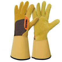 Gants Epines Et Ronces Cuir Beige Taille 9 Rostaing Roncier - Bricoman
