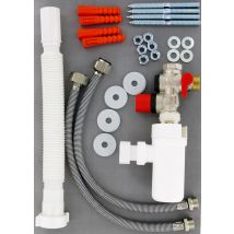 Kit Groupe De Sécurité Droit Inox Pour Eau Agressive + Siphon + Flexibles - Comap