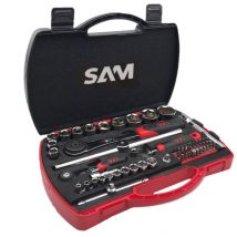Coffret À Douilles 1/4 1/2 60 Pces Sam