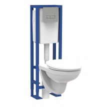 Pack Wc Suspendu Sans Bride Bâti Universel - Siamp Actua