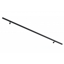 Main Courante Intérieur Et Extérieur Aluminium 2m Noir, En Kit