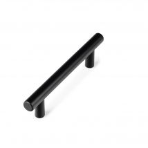 Poignée Inox Creux Noir Mat L96 Mm - Bricoman