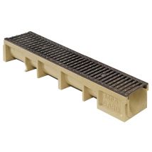 Caniveau Avec Grille En Fonte B125 Larg.200 Mm Meagard