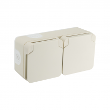 Double Prise De Courant 2p+t Cyklone - Debflex - Bricoman