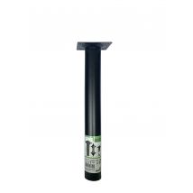 Pied De Meuble Rond En Acier Télescopique H.21 À 35 Cm Diam.3 Cm Noir - Hettich