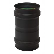Adaptateur Noir Pour Poêle À Pellets Diam.mâle 80 / Mâle