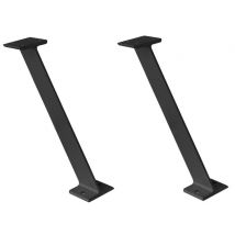 Lots De 2 Pieds Pour Plan Relevé Snack Noirs - Prima