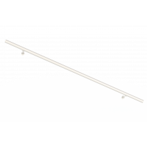 Main Courante Intérieur Et Extérieur Aluminium 2m Blanc, En Kit