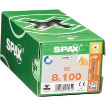 Vis Bois Diam. 8 X 100 Mm Boîte De 50 - Spax - Bricoman
