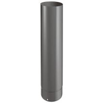 Longueur 500 Mm Raccordement Émail 0,7 Mm Noir Mat Ø180 - Bricoman