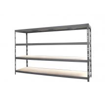 Etagère Charge Lourde En Métal Et Agglo 4 Tablettes Sumo