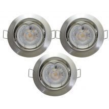 Spot Led Encastrable Gris 345lm Lot De 3 - Slid