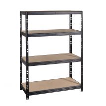 Étagère Charge Lourde En Métal Et Agglo 4 Tablettes Sumo