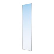 Porte De Placard Coulissante - 1 Vantail Miroir Argent - Profil Blanc 10x600x2500mm