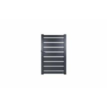 Portillon Aluminium Passiflore Gris Ht 1.55x1.04m