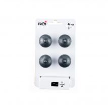 Lot 4 Boutons Zamak Vieil Argent D30mm - Bricoman