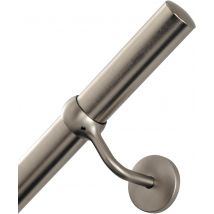 Main Courante Intérieur Aluminium 2m Gris, En Kit