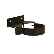 Bride Murale Réglable Noir Pour Poêle À Pellets Diam.80 Mm