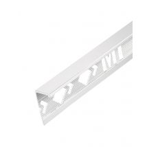 Profilé De Finition Carrelage Équerre Ep.12,5 Mm Aluminium Brillant Gris L.2,50 M