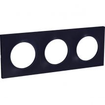 Plaque De Finition 3 Postes Gris Anthracite Odace Styl - Schneider Electric - Bricoman