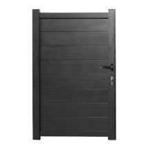 Portail Aluminium Clermont Noir H.1,8 X L.3 M