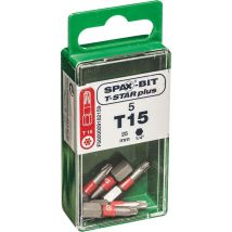 Embout De Vissage T-star 25 Mm Taille 15 5 Pièces - Spax