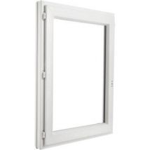 Fenêtre Pvc H.95 X L.80 Cm 1 Vantail Tirant Gauche Blanc