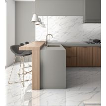 Carrelage Mural Effet Marbre Brillant L.30 X L.90 Cm Salamanca