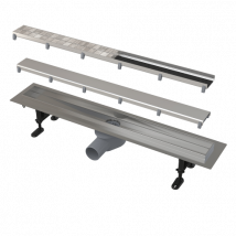 Siphon Linéaire Pour Douche À L'Italienne L.90 X H.15 X P.10 Cm Apz13-850m