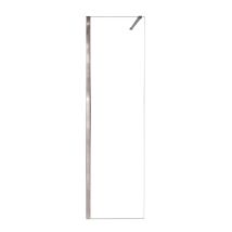 Paroi De Douche Fixe À L'Italienne Chromée L.80 X H.200 Cm Verre Trempé Transparent Ep.8 Mm - Antibes - Tecnomat