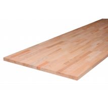 Plan De Travail Bois Massif Hêtre L.2000 X P.650 X Ép.36 Mm