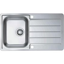 Evier À Encastrer 1 Cuve En Inox Toilé - "line"