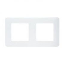 Plaque 2 Postes Blanche Casual - Debflex - Bricoman