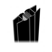 Joint Magnétique Droit Noir Pour Paroi De Douche Antibes