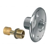 Applique Traverse Cloison À Glissière Diam.12 Mm Chromée Watts - Bricoman