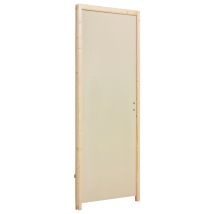 Bloc-porte Isoplan Prépeint Larg.83 Cm Poussant Gauche Alvéolaire Huiss.88 Mm