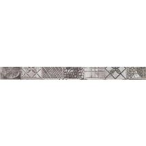 Listel Carrelage Mural Gris L.4.5 X L.60 Cm - Ethnic